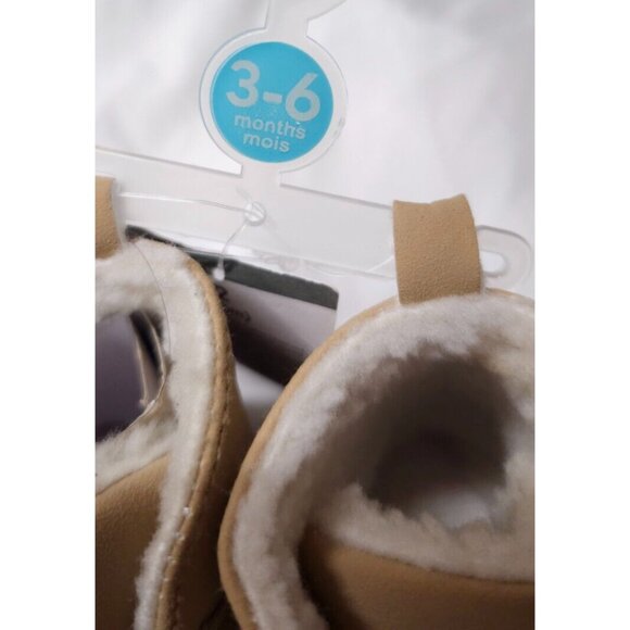 Carter's Baby Girl's 2 (3-6) Months Faux Fur Brown Fox Face Winter Booties - Picture 4 of 12